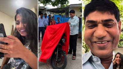 woman gifts father bike on 50th birthday his emotional reaction goes viral