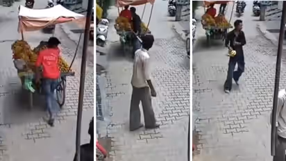 Punjab viral video shows fruit seller robbed of cash and bananas at knifepoint