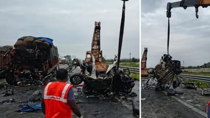 Ethanol Container Overturns on Samruddhi Expressway, Fiery Crash Kills Six in Maharashtra's Wardha