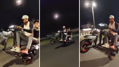 Bengaluru bikers viral video shows youth performing dangerous wheelies on Tumakuru Nelamangala Road