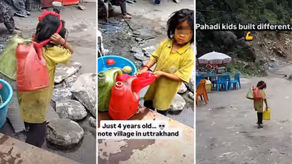 Uttarakhand Girl Carries 3 Water Cans Viral Video Sparks Debate on Access To Tapped Water