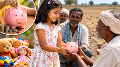 little girl donates piggy bank savings drought hit farmers