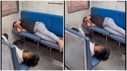 2 men sleep on Mumbai local's first-class seats, Railways reacts to complaint
