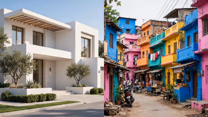 Rich Homes Look Subtle Poor Homes Look Bright