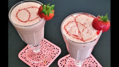 Strawberry Thandai recipe