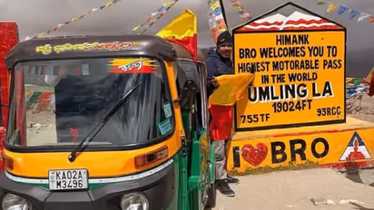 From Bengaluru Traffic to Ladakh Heights: Man Drives Auto 7,900 Km Solo