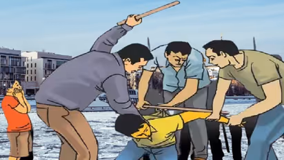 clashed between student and shopkeepers