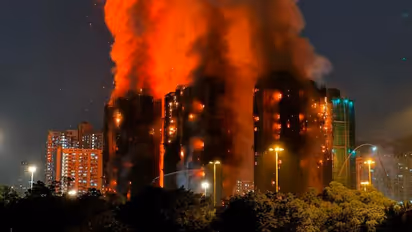 9 high-rise apartment buildings caught fire in Hong Kong