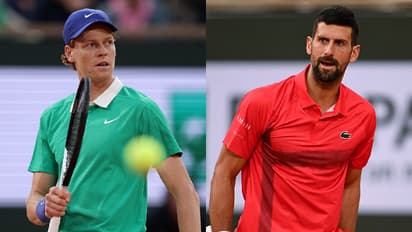 Jannik Sinner and Novak Djokovic