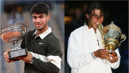 Carlos Alcaraz and Rafael Nadal