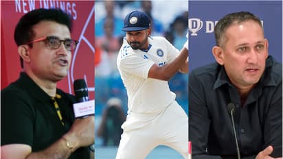 Sourav Ganguly, Shreyas Iyer, and Ajit Agarkar