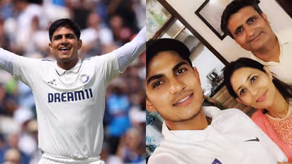Shubman Gill and his parents