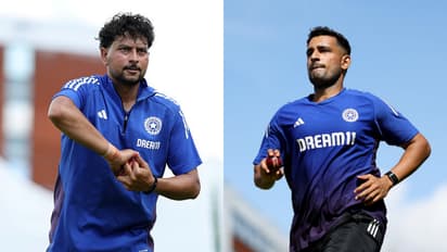 Kuldeep Yadav and Anshul Kamboj