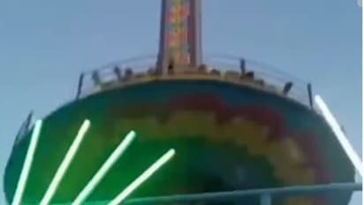 many children fell down 30 feet broken swing due to breaking of cable in ajmer disneyland fair