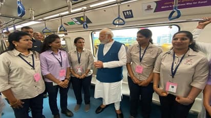 PM Narendra Modi in Metro