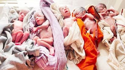 woman gave birth to ive children at once in rims hospital ranchi