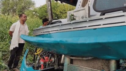 painful accident in Bharatpur