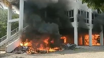 maratha reservation protestors burn ncp mla prakash solankes house movement is violent in beed