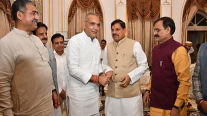 CM Mohan Yadav with Ramniwas Rawat