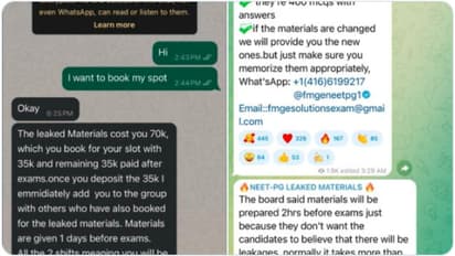 NEET PG exam question papers leaked viral post