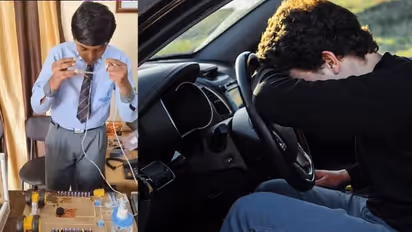 This child made a unique invention regarding car driving on sleeping