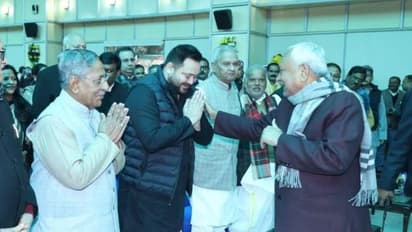 Nitish Kumar with Tejashwi Yadav