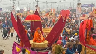 first amrit shahi snan on akharas