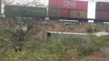 goods train accident in Pali