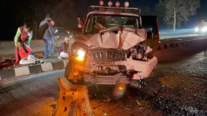 pappu yadav convey met accident