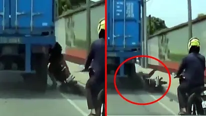 shocking truck accident