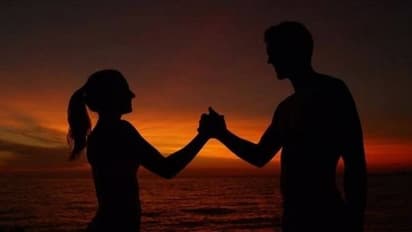 woman flees from home