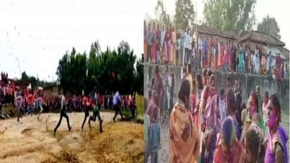 lohardaga news, unique holi in Barhi Chatakpur Village