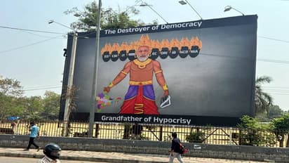 PM MODI CONTROERISLA POSTER HYDERABAD