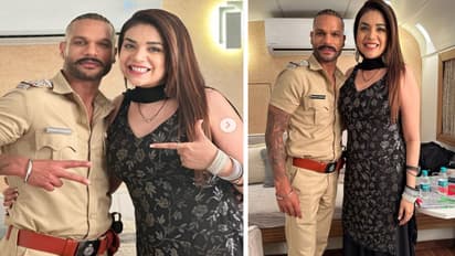 Shikhar Dhawan in police uniform