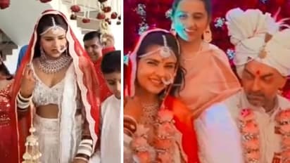 dalljiet kaur tied knot with UK based businessman boyfriend nikhil patel in private ceremony KPJ