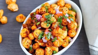 vrat makhana peanut chaat recipe