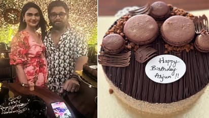 allu arjun celebrates birthday with wife sneha reddy photos goes virla KPJ