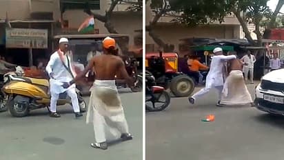 nehru gandhi fight video