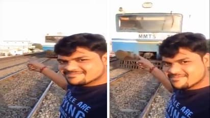 Viral video boy hit by train