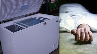 dead body in freezer for pension
