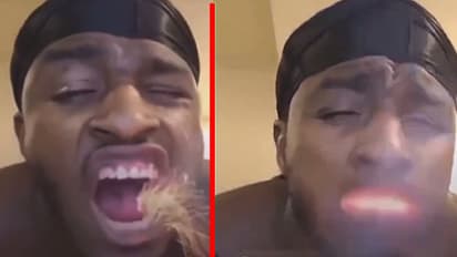 man explodes bomb in mouth