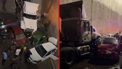 couple stopped car in tunnel brutal accident