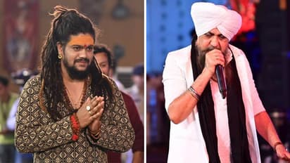 Lakhbir Singh Lakha and Baba Hansraj Raghuwanshi at CG Ramayan Mahotsav