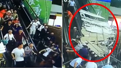 structure collapse on mall escilator