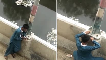 street ligh wire muslim boy