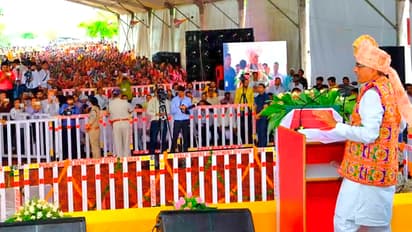 Shivraj Singh Chouhan at Kukshi Micro Lift Irrigation Project