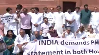 Protest out side parliament