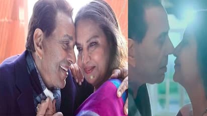 Dharmendra lip lock with Shabana Azmi