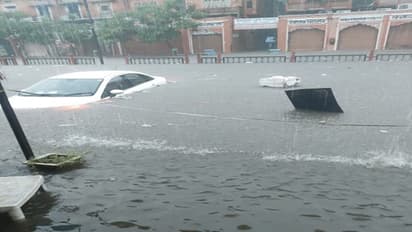 jaipur flood like situation and heavy rains
