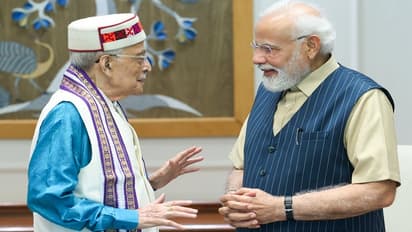 Narendra Modi with Murli Manohar Joshi
